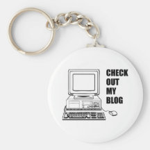 Check Out My Blog! Funny Key Chain