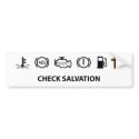 Check Salvation bumper stickers by poet480 Check Salvation bumper stickers