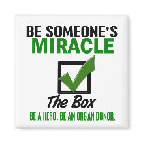 Check The Box Be An Organ Donor 6 magnets