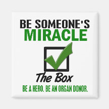Check The Box Be An Organ Donor 6 Refrigerator Magnet