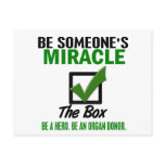 Check The Box Be An Organ Donor 6 Post Cards