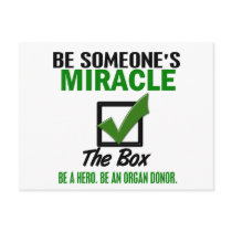 Check The Box Be An Organ Donor 6 postcards