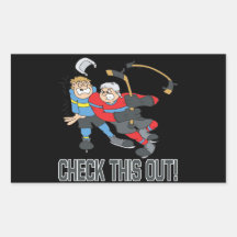 Check This Out Rectangle Stickers
