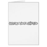 Check Your Shred Horizontal (white) Cards