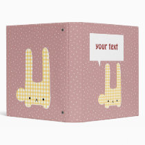 checked bunny binders