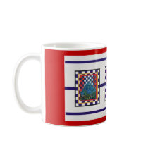 checked floral mugs #1