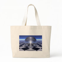 Checker Spheres Canvas Bag