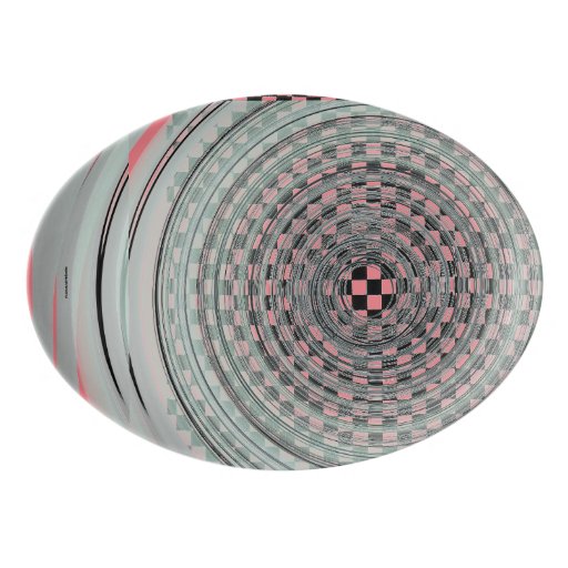 Checker Swirl Platter Porcelain Serving Platter Zazzle