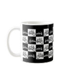 CheckerBoard Bicycles Coffee Mugs