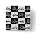 checkerboard bicycles pin