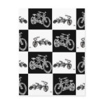 CheckerBoard Bicycles Postcard