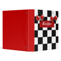 Checkerboard Cherries Recipe Binder