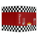 Checkerboard Dessert Recipe Binder binder