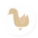 Checkerboard Duck Sticker by ArtAccompli Checkerboard Duck Sticker