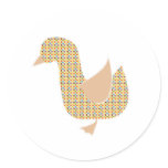 Checkerboard Duck Sticker