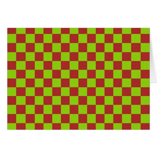 Checkerboard Gone Mad: Greeting Cards card
