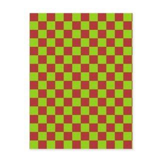 Checkerboard Gone Mad: Postcards postcard