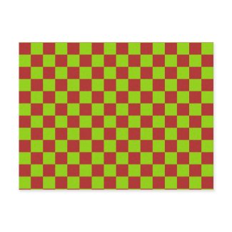 Checkerboard Gone Mad: Postcards postcard
