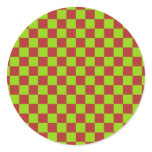 Checkerboard Gone Mad Stickers