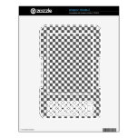 Checkerboard pattern decals for kindle