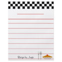 Checkerboard Pie Recipe Paper - With Lines flyer