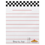 Checkerboard Pie Recipe Paper - With Lines flyers