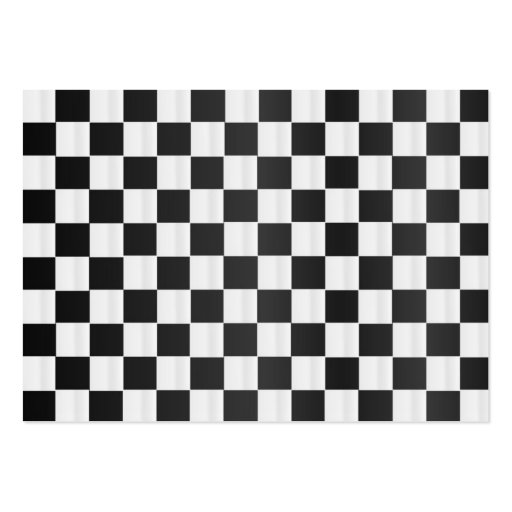 Checkerboard Profile Card Business Cards (back side)