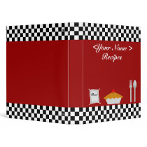Checkerboard Recipe Binder by cyclegirl Checkerboard Recipe Binder