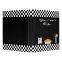 Checkerboard Recipe Book binder