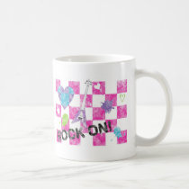 Checkerboard Rock mugs by 80s_Angel Checkerboard Rock mugs