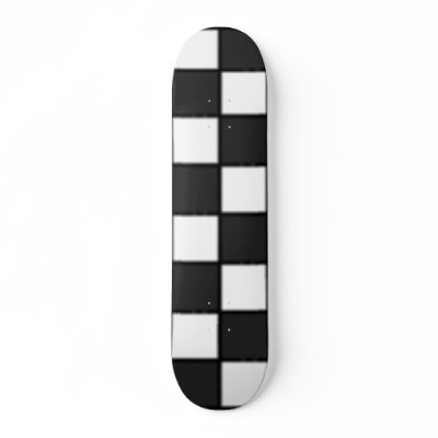 checkerboard skateboard by darshe40
