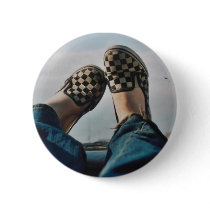 Checkerboard Vans Button