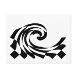 Checkerboard Wave Postcard