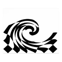 Checkerboard Wave Poster posters by thehatch Checkerboard Wave Poster posters