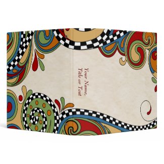 Checkerboard Whimsy Affirmation Binder binder