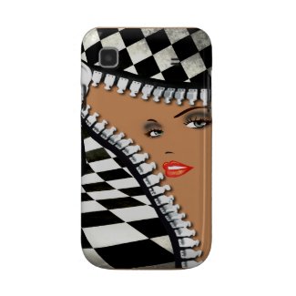 Checkerboard Zipper designer phone case blk white casematecase