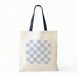 Checkered Baby Blue Canvas Bag Checkered Baby Blue Canvas Bag