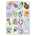 Checkered Baby cards
