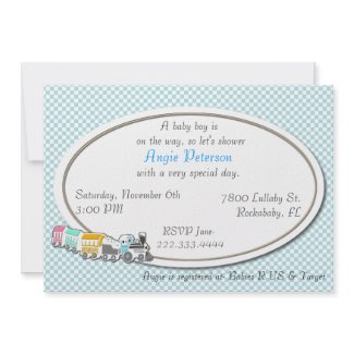Checkered baby shower invitation invitation