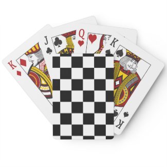 Checkered Black and White Card Deck