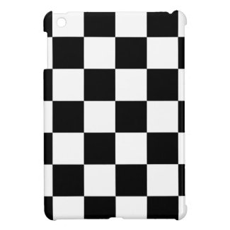 Checkered Black and White Case For The iPad Mini