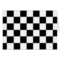 Checkered Black and White cards