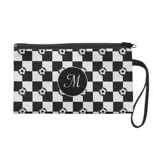 black and white checkered clutch