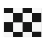 Checkered Black & White Postcard