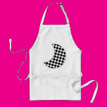 Checkered Crescent Moon Apron