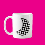 Checkered Crescent Moon Mugs