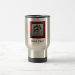 Checkered Flag; brushed aluminum look Coffee Mugs