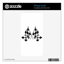 checkered flag decals for iPhone 4S