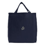 Checkered Flag Letter B Canvas Bag