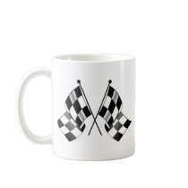 checkered flag coffee mugs